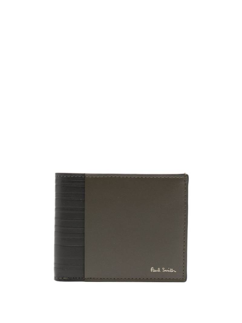 Paul Smith logo-stamp compact billfold wallet - Green von Paul Smith