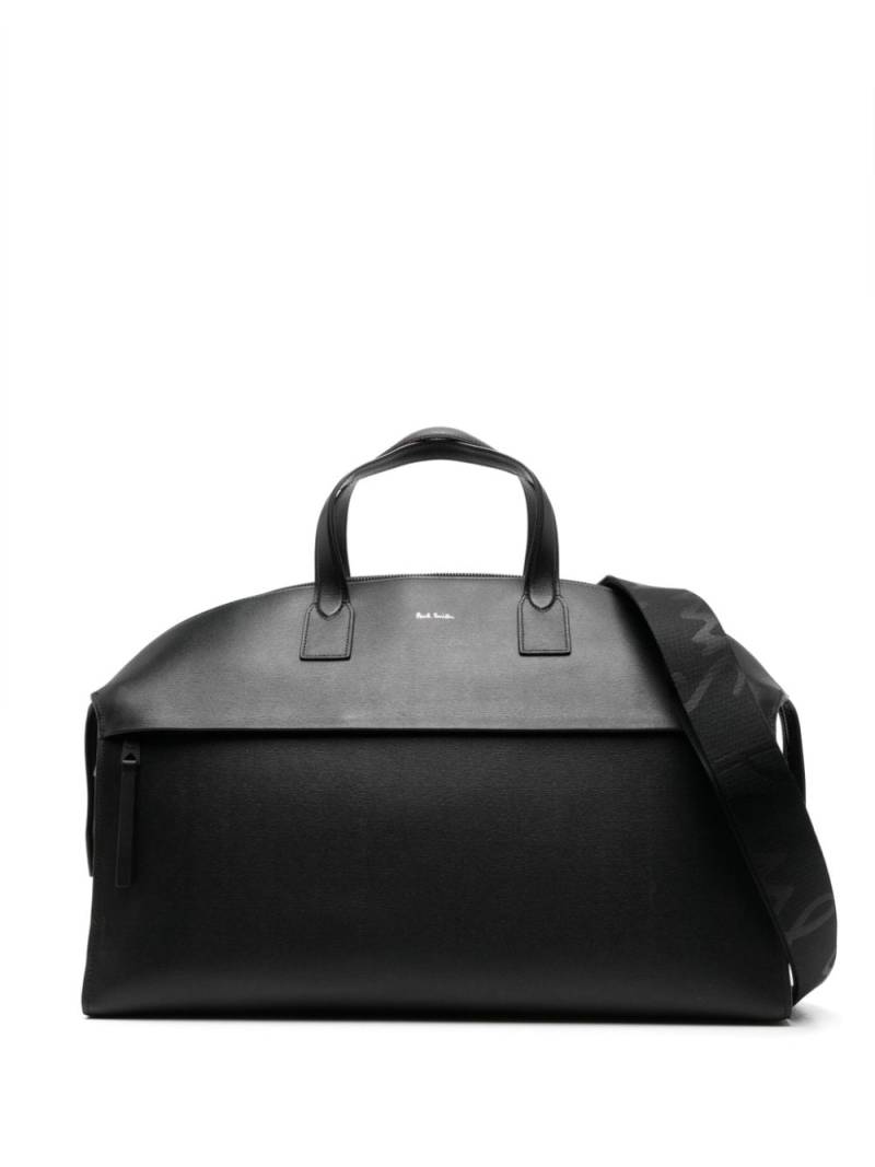 Paul Smith logo-stamp leather duffle bag - Black von Paul Smith