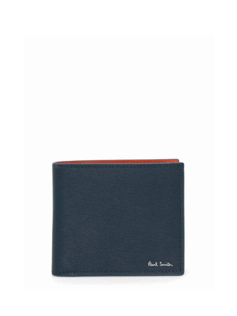 Paul Smith logo-stamp wallet - Blue von Paul Smith