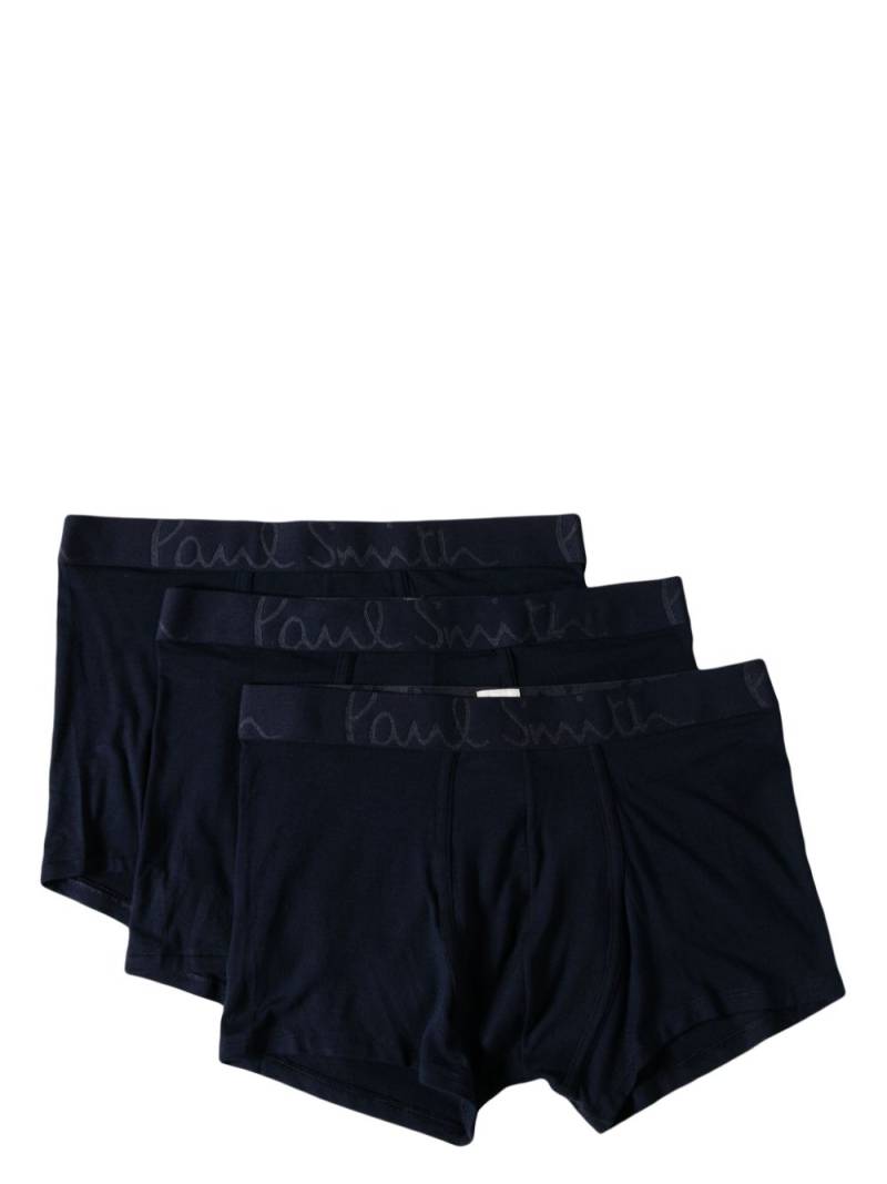 Paul Smith logo-waistband boxers (pack of three) - Blue von Paul Smith