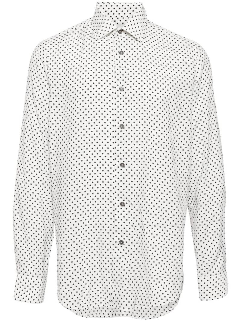 Paul Smith long-sleeves polka dot shirt - White von Paul Smith