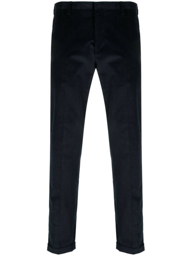 Paul Smith low-rise corduroy trousers - Blue von Paul Smith