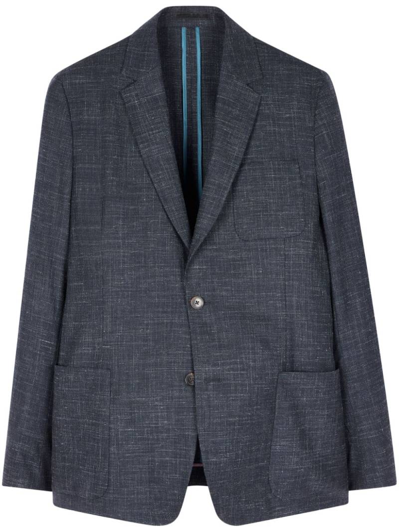 Paul Smith marl-knit unlined blazer - Blue von Paul Smith