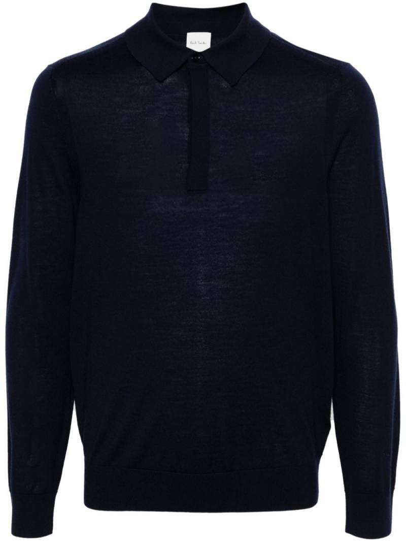 Paul Smith merino-wool polo shirt - Blue von Paul Smith