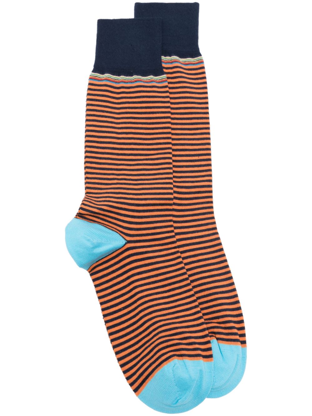 Paul Smith mid calf-lenght striped socks - Blue von Paul Smith