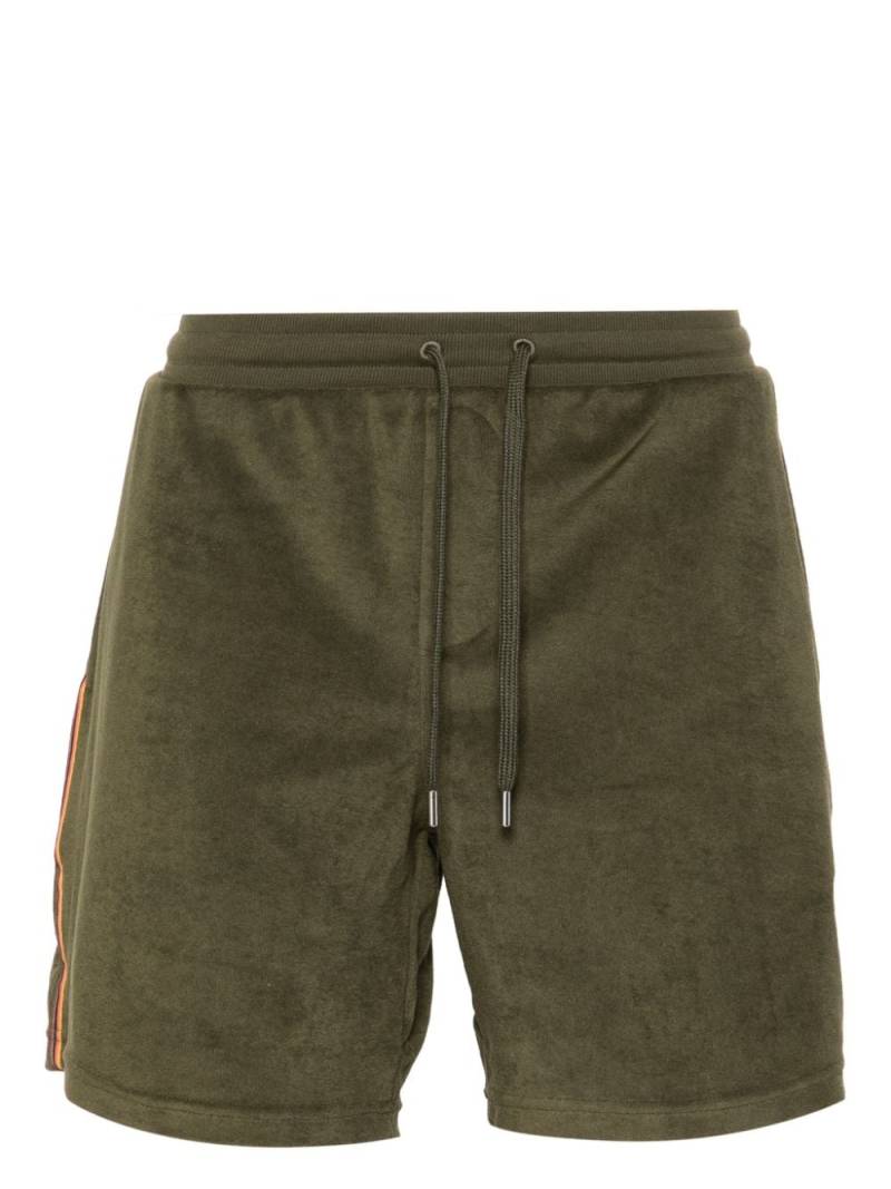 Paul Smith mid-rise towelling-effect shorts - Green von Paul Smith