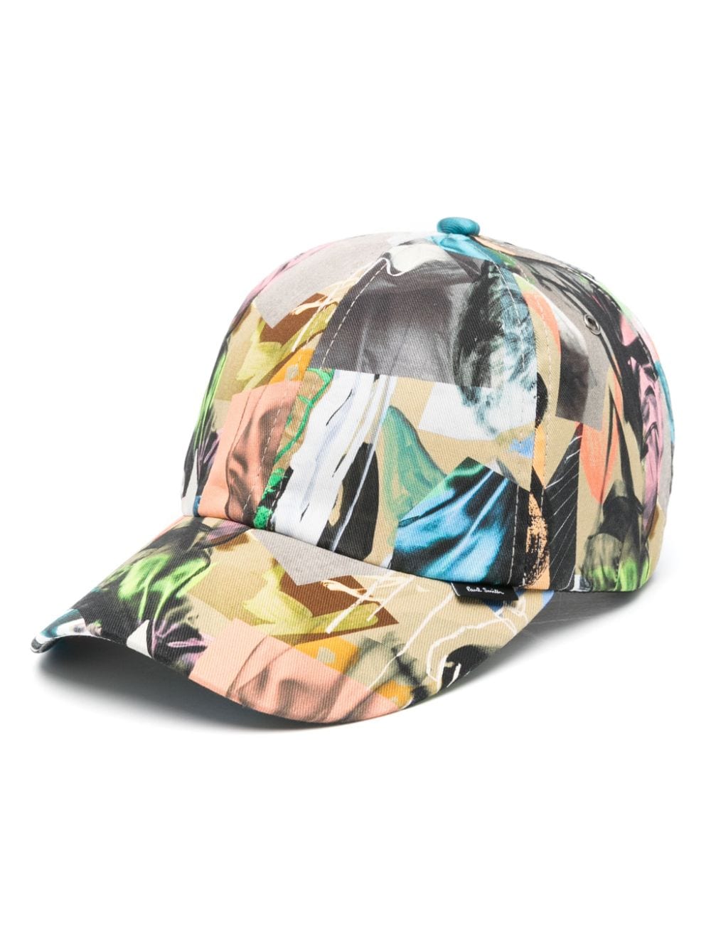 Paul Smith mixed-print cotton cap - Neutrals von Paul Smith