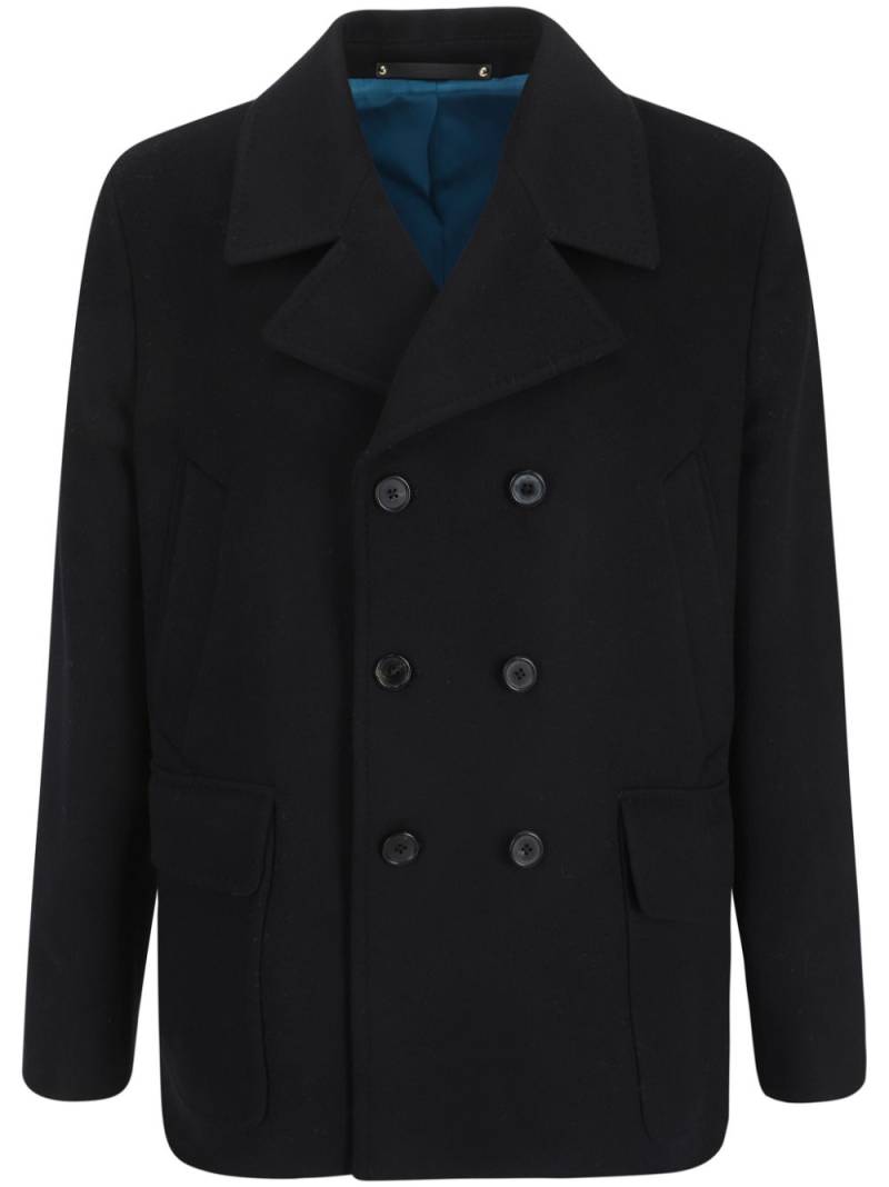 Paul Smith notched-lapel double-breasted coat - Black von Paul Smith