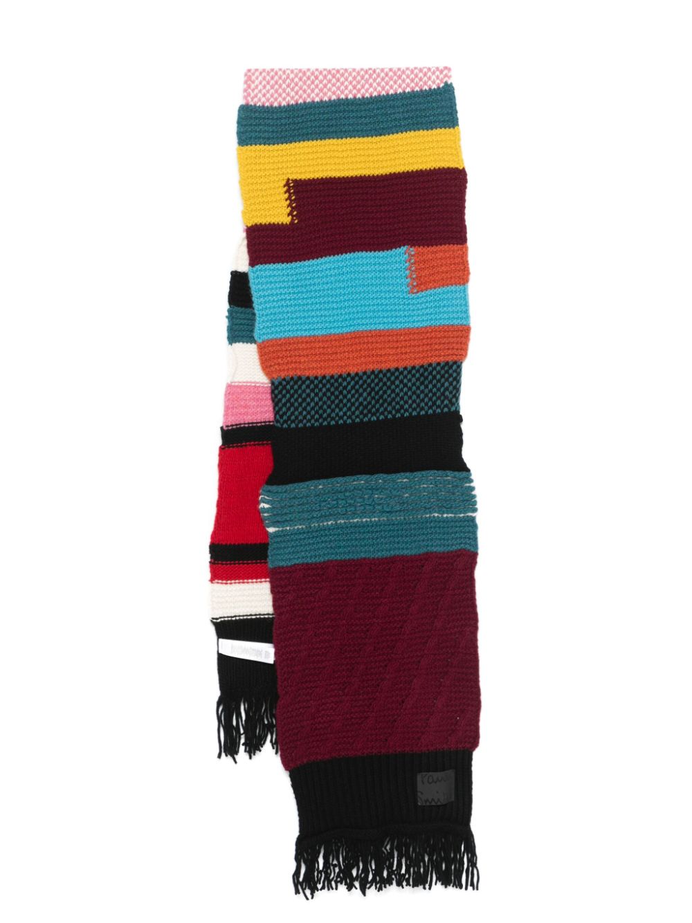 Paul Smith patchwork scarf - Black von Paul Smith