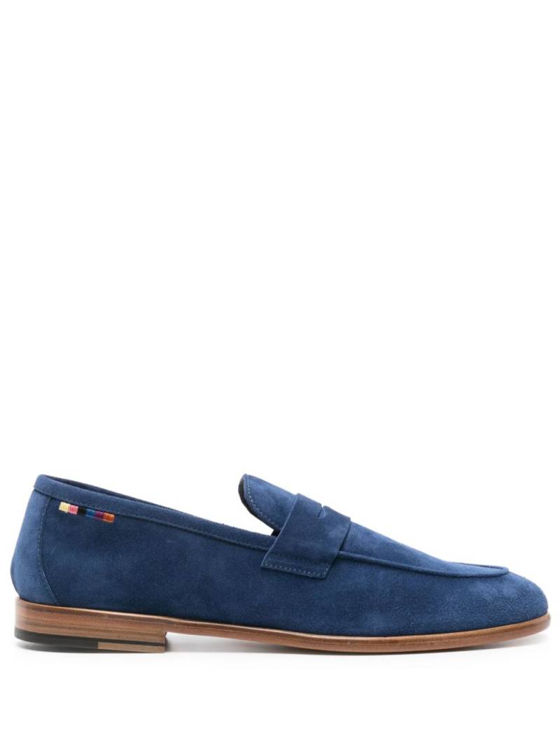 Paul Smith penny-slot suede loafers - Blue von Paul Smith