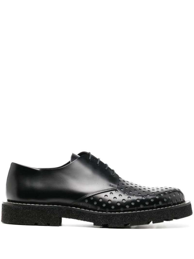 Paul Smith perforated-detail leather derby shoes - Black von Paul Smith