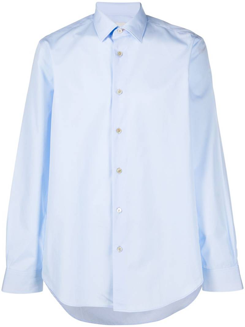 Paul Smith plain long-sleeved shirt - Blue von Paul Smith