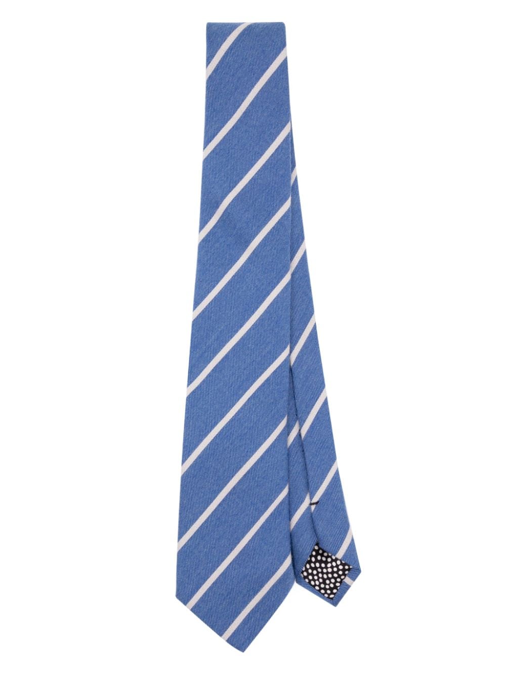 Paul Smith pointed-tip striped tie - Blue von Paul Smith