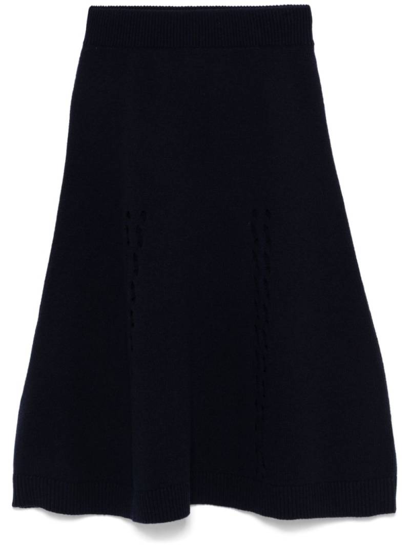 Paul Smith pointelle-detail midi skirt - Blue von Paul Smith