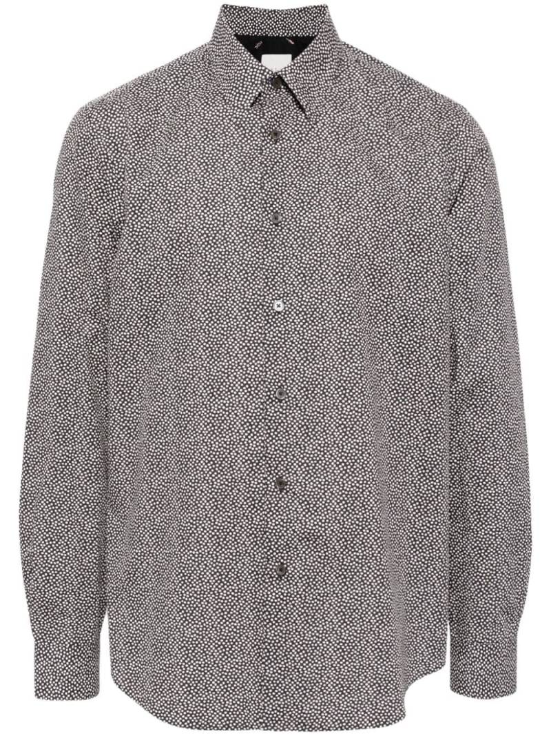 Paul Smith polka dot cotton shirt - Black von Paul Smith