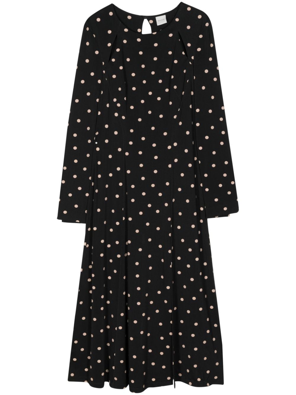 Paul Smith polka dot long-sleeve dress - Black von Paul Smith