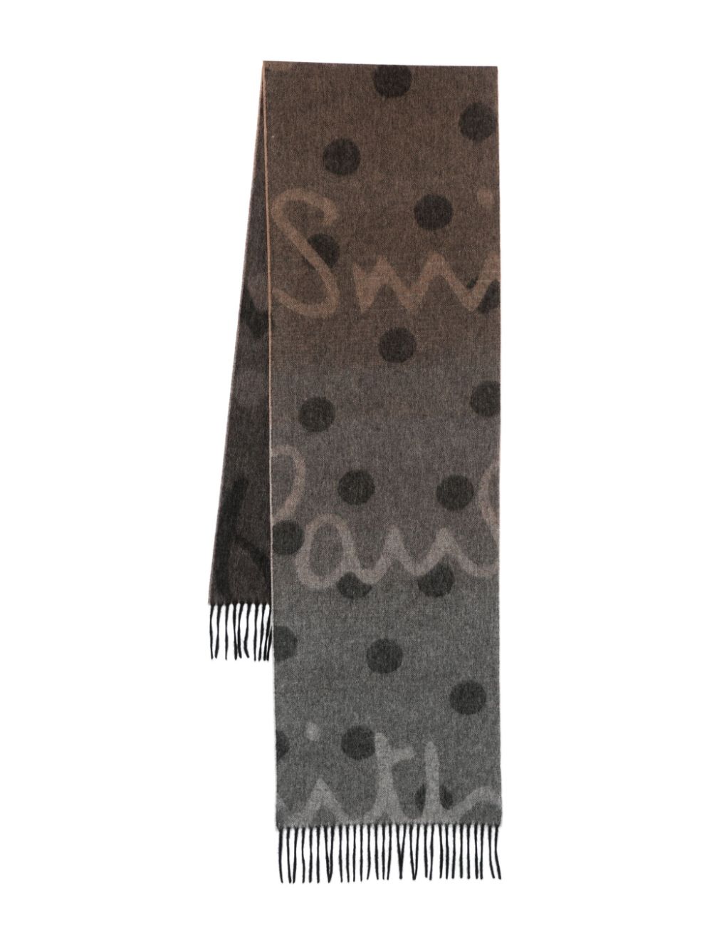 Paul Smith polka dot scarf - Black von Paul Smith