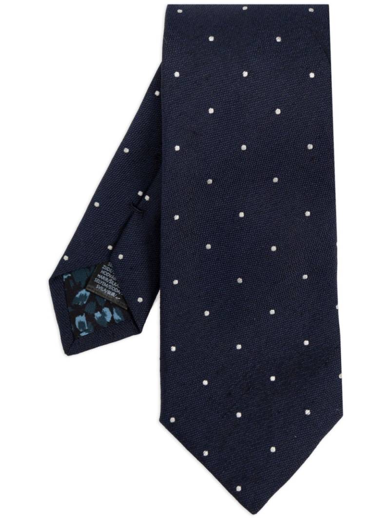 Paul Smith polka dot tie - Blue von Paul Smith