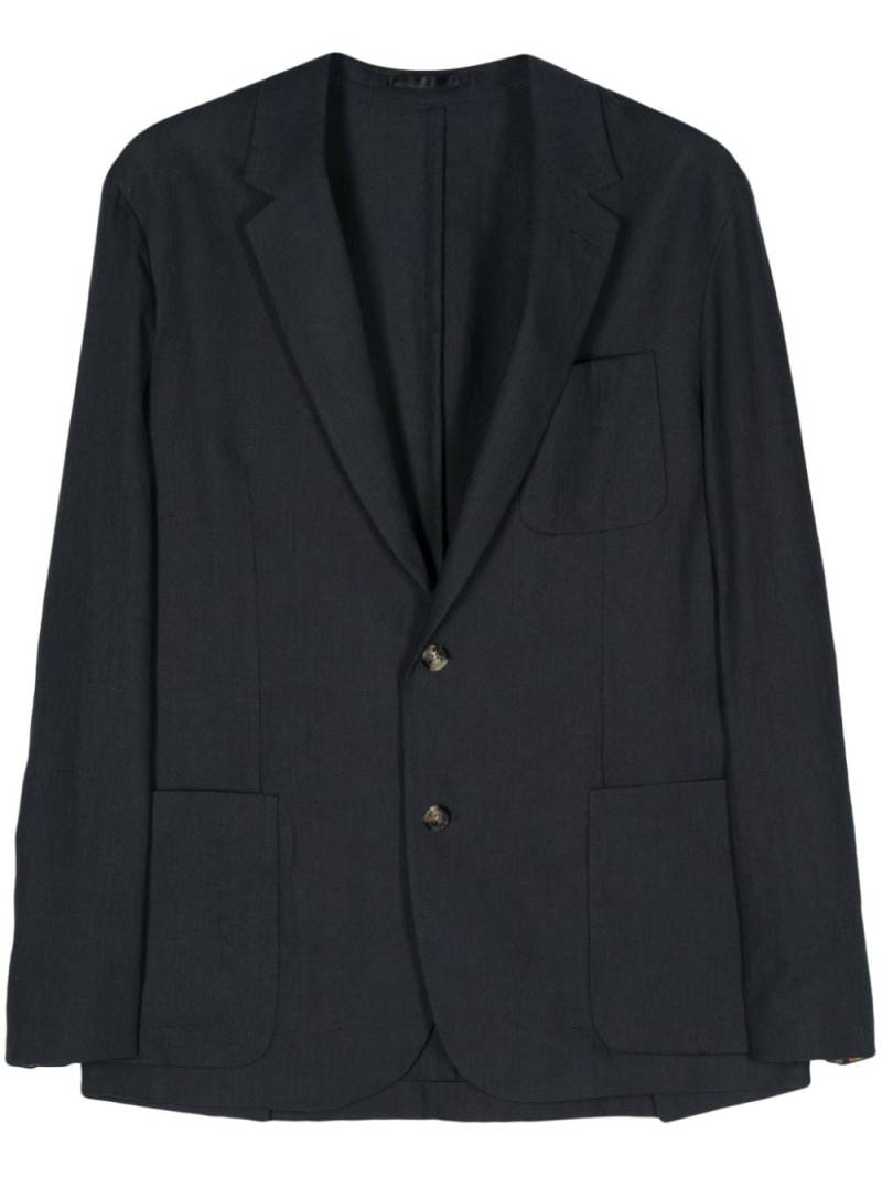 Paul Smith poplin linen blazer - Blue von Paul Smith