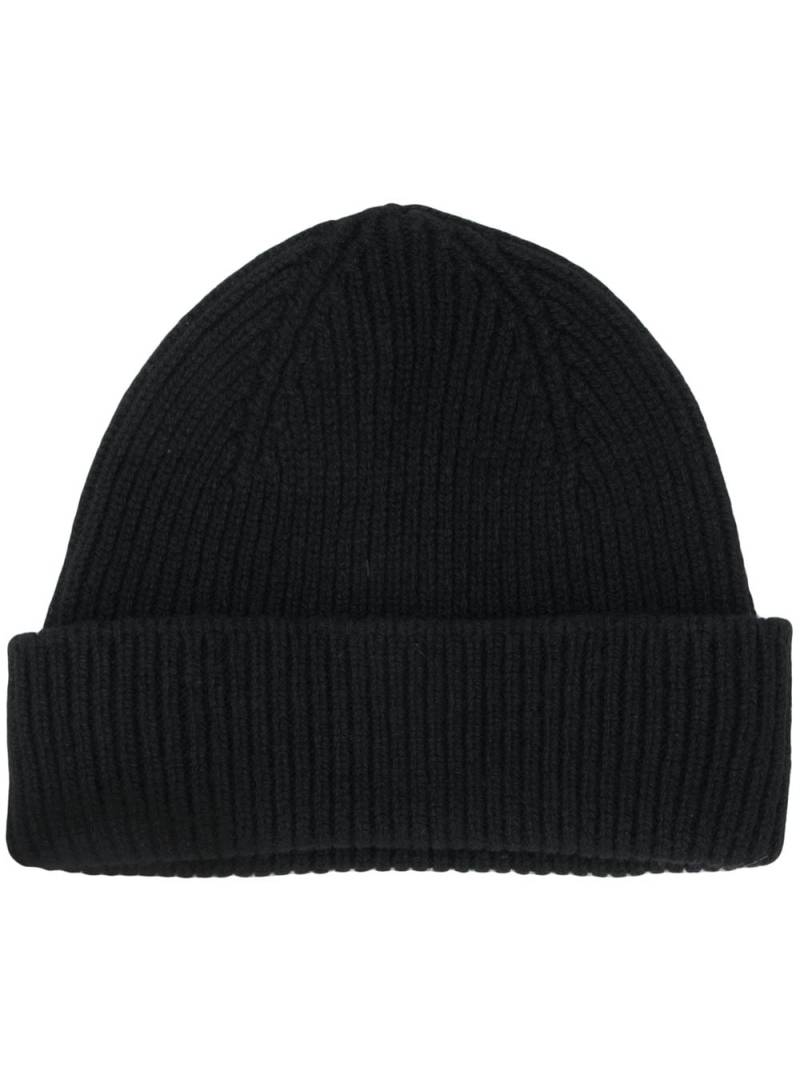 Paul Smith rib knit hat - Black von Paul Smith