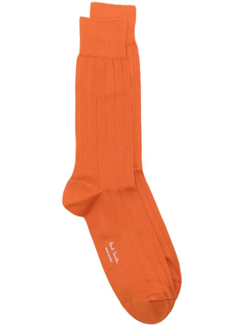 Paul Smith ribbed socks - Orange von Paul Smith