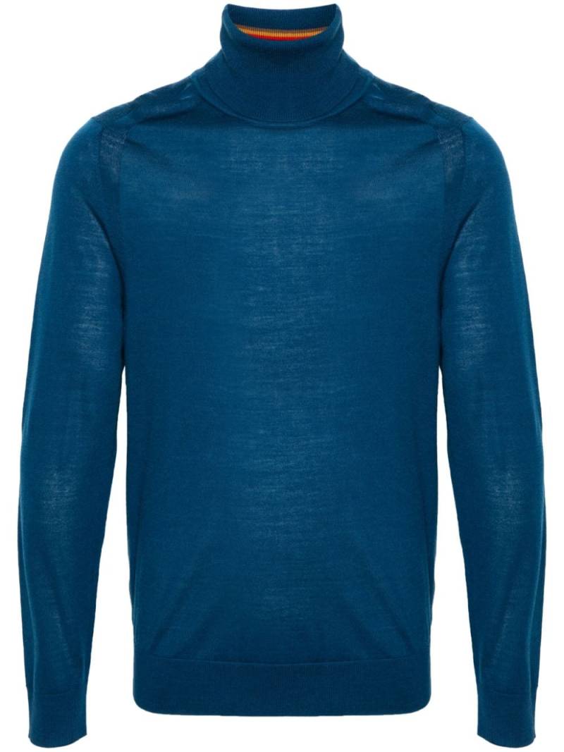 Paul Smith roll-neck merino wool jumper - Blue von Paul Smith