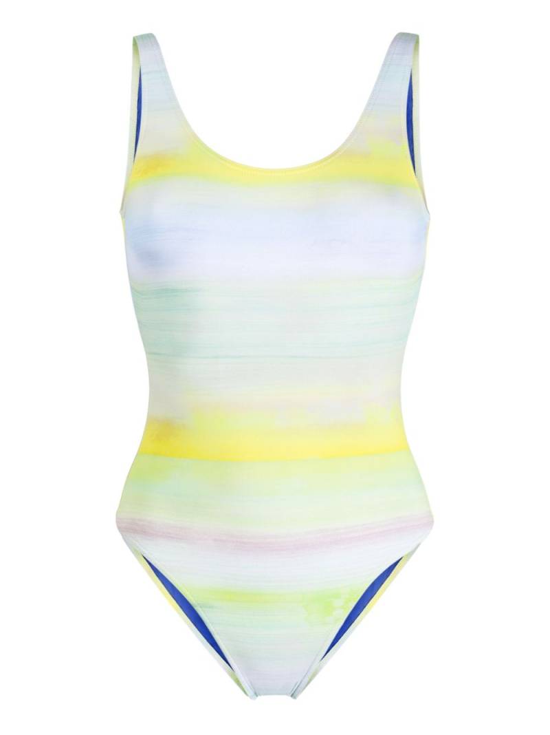 Paul Smith round-neck striped swimsuit - Green von Paul Smith