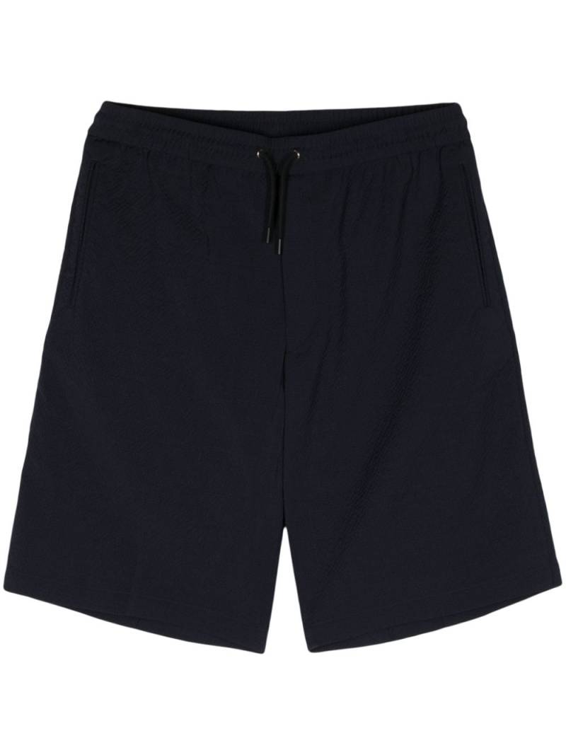 Paul Smith seersucker straight-leg shorts - Blue von Paul Smith