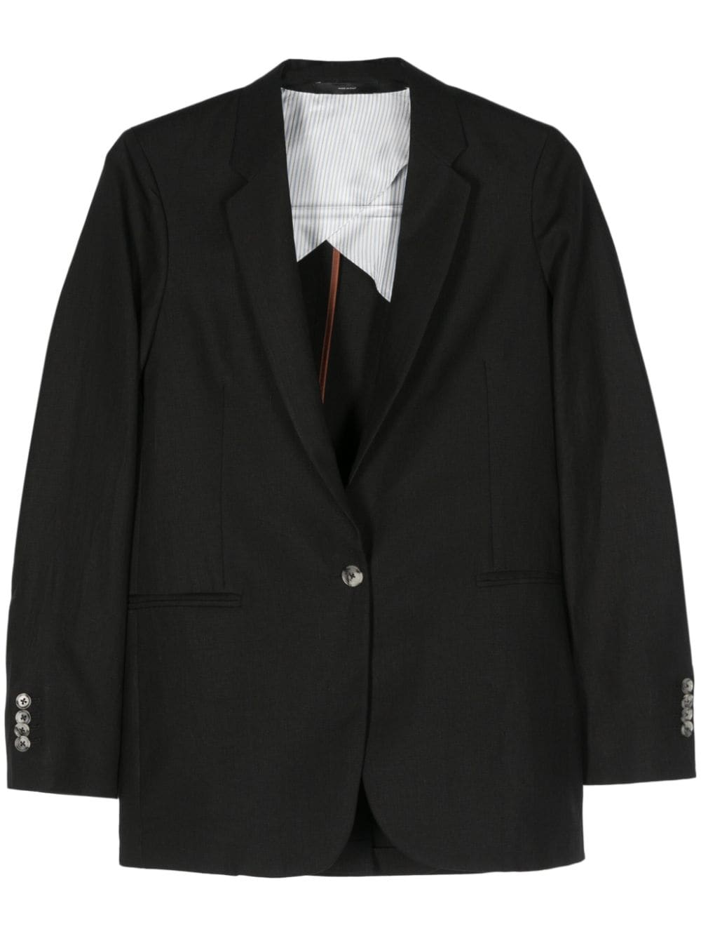 Paul Smith single-breasted linen blazer - Black von Paul Smith