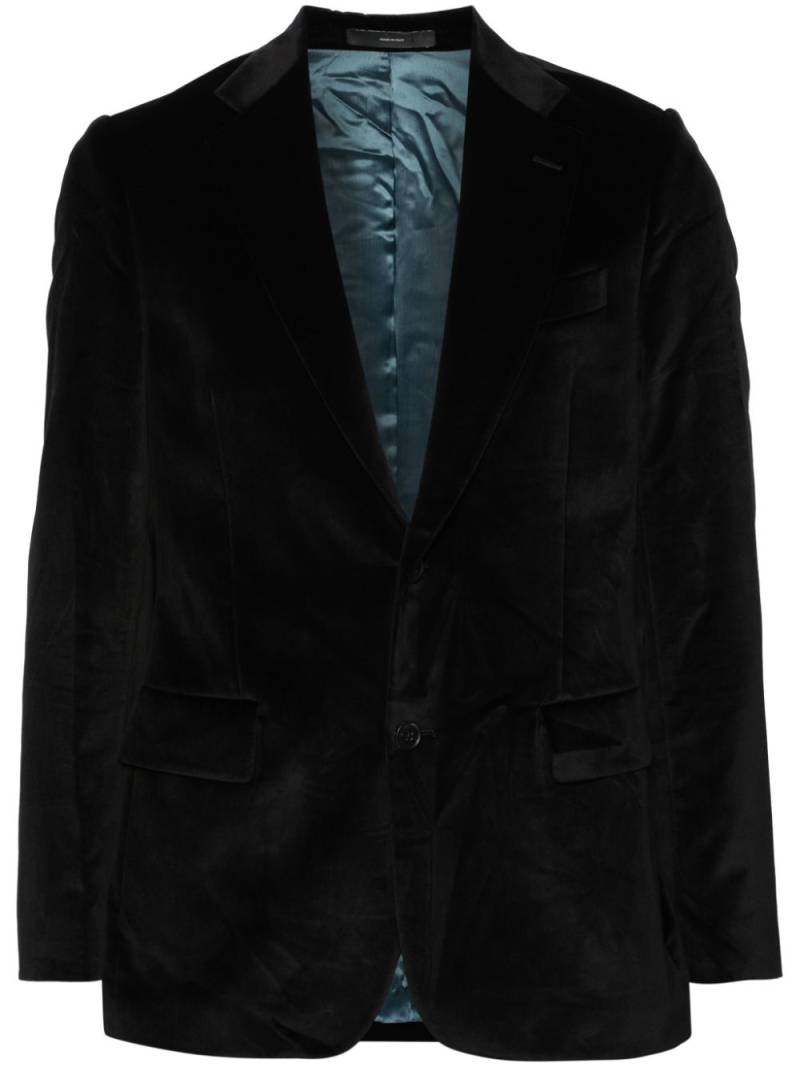 Paul Smith single-breasted velvet blazer - Black von Paul Smith