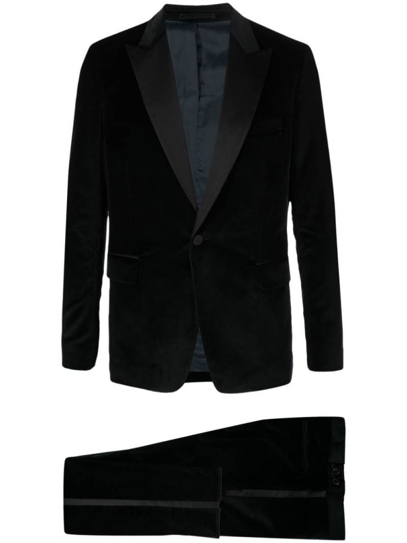 Paul Smith single-breasted velvet suit - Black von Paul Smith