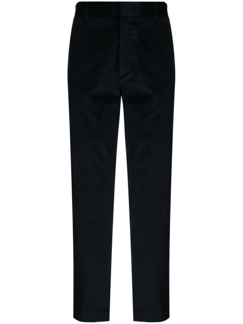 Paul Smith slim corduroy straight-leg trousers - Blue von Paul Smith