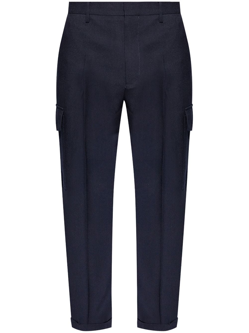 Paul Smith slim-fit cargo wool trousers - Blue von Paul Smith