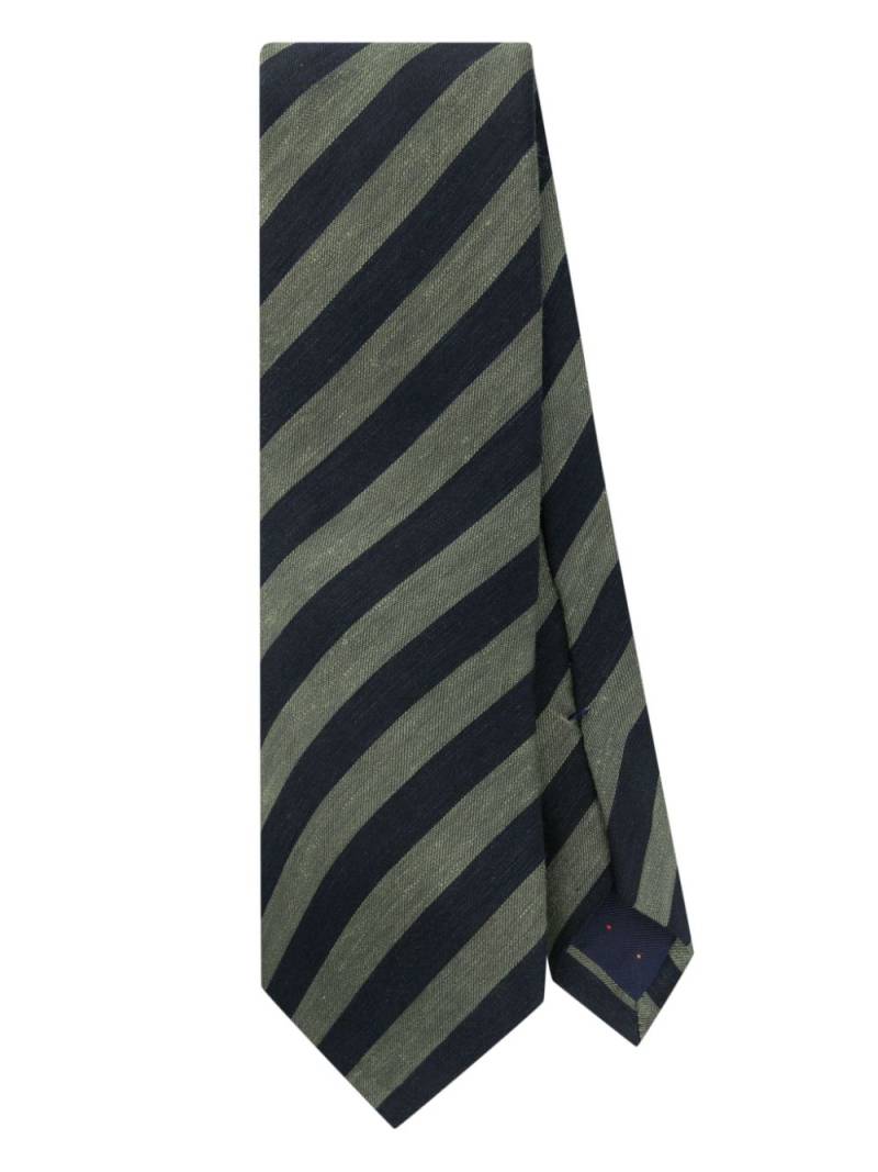 Paul Smith slub-stripe tie - Blue von Paul Smith