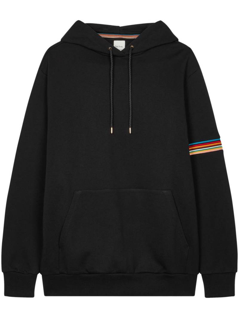 Paul Smith stripe detail hoodie - Black von Paul Smith