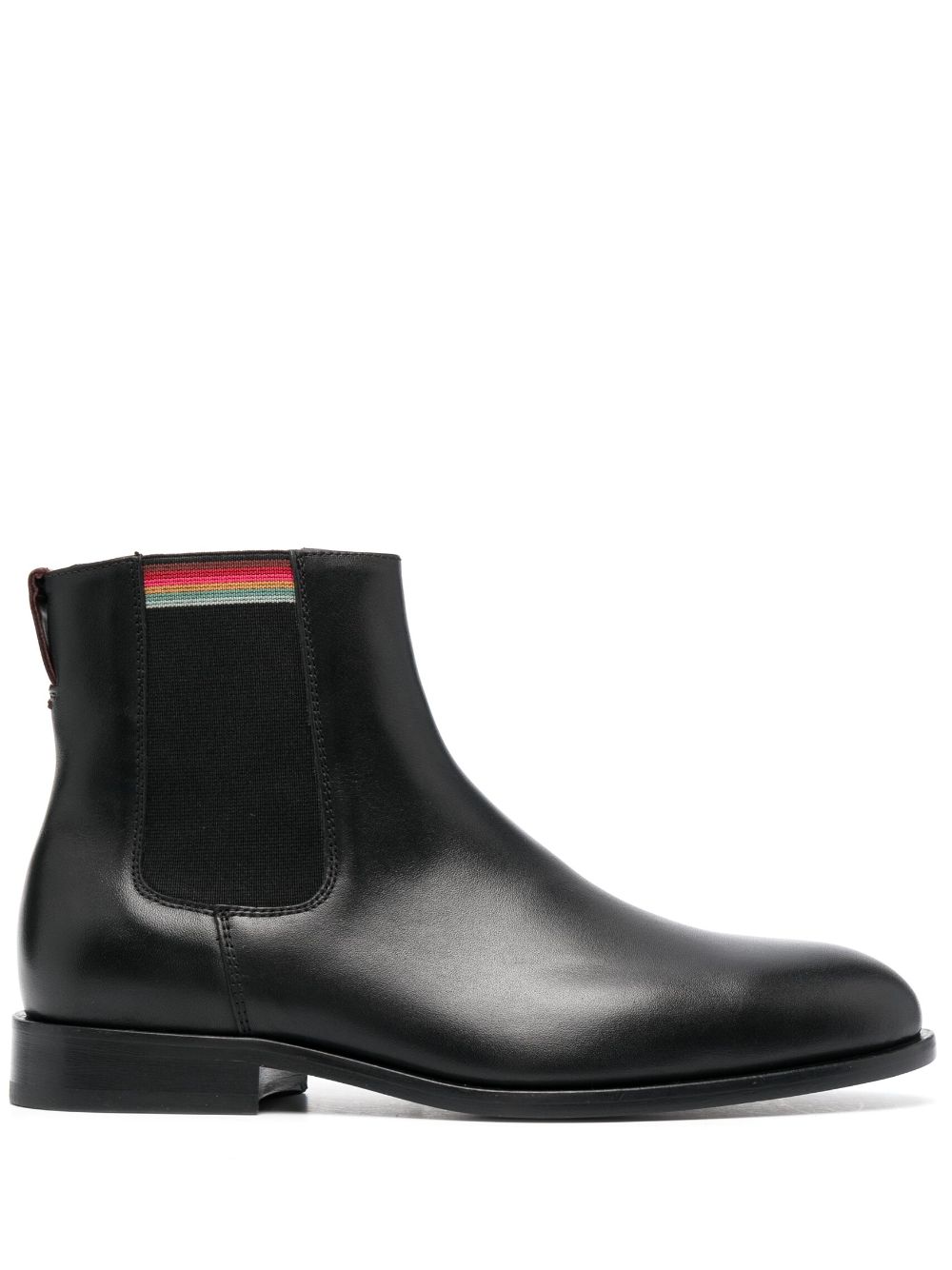 Paul Smith stripe-detail leather ankle-boots - Black von Paul Smith