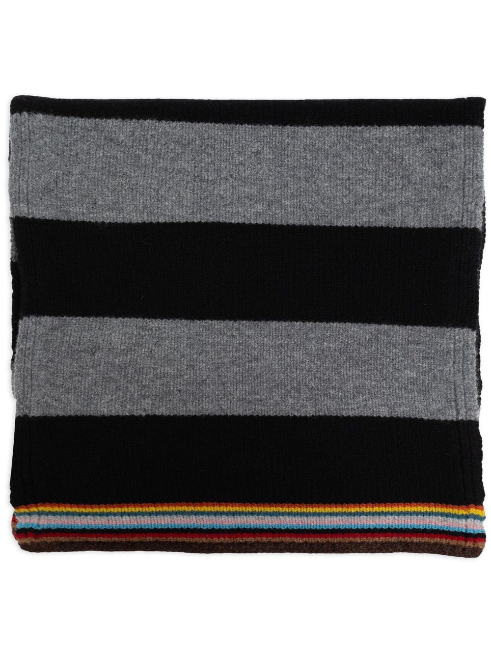 Paul Smith stripe-pattern scarf - Black von Paul Smith