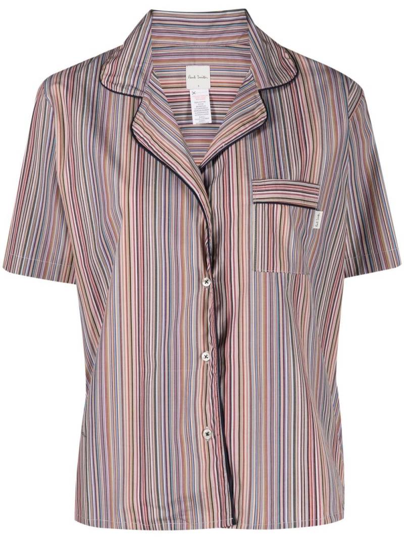 Paul Smith stripe-print two-piece pajama set - Blue von Paul Smith