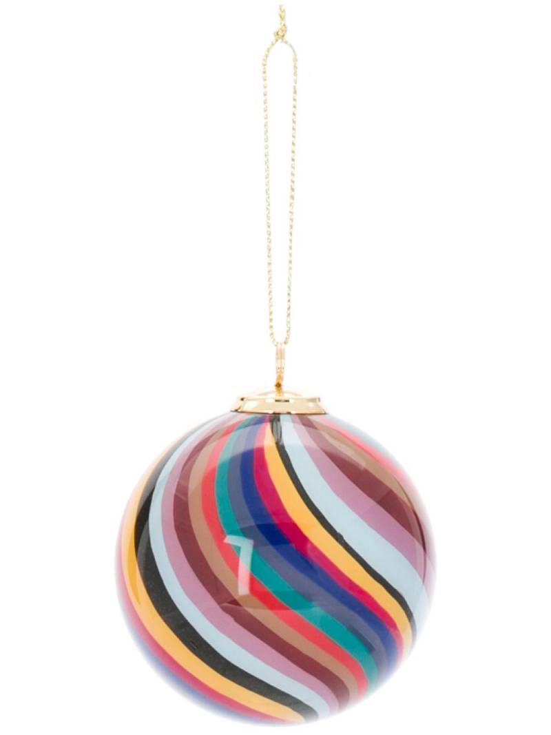 Paul Smith striped Christmas tree bauble - Blue von Paul Smith