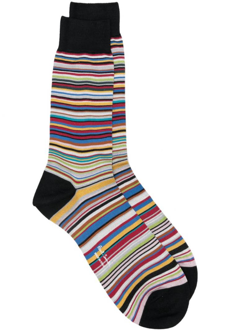 Paul Smith striped ankle socks - Black von Paul Smith