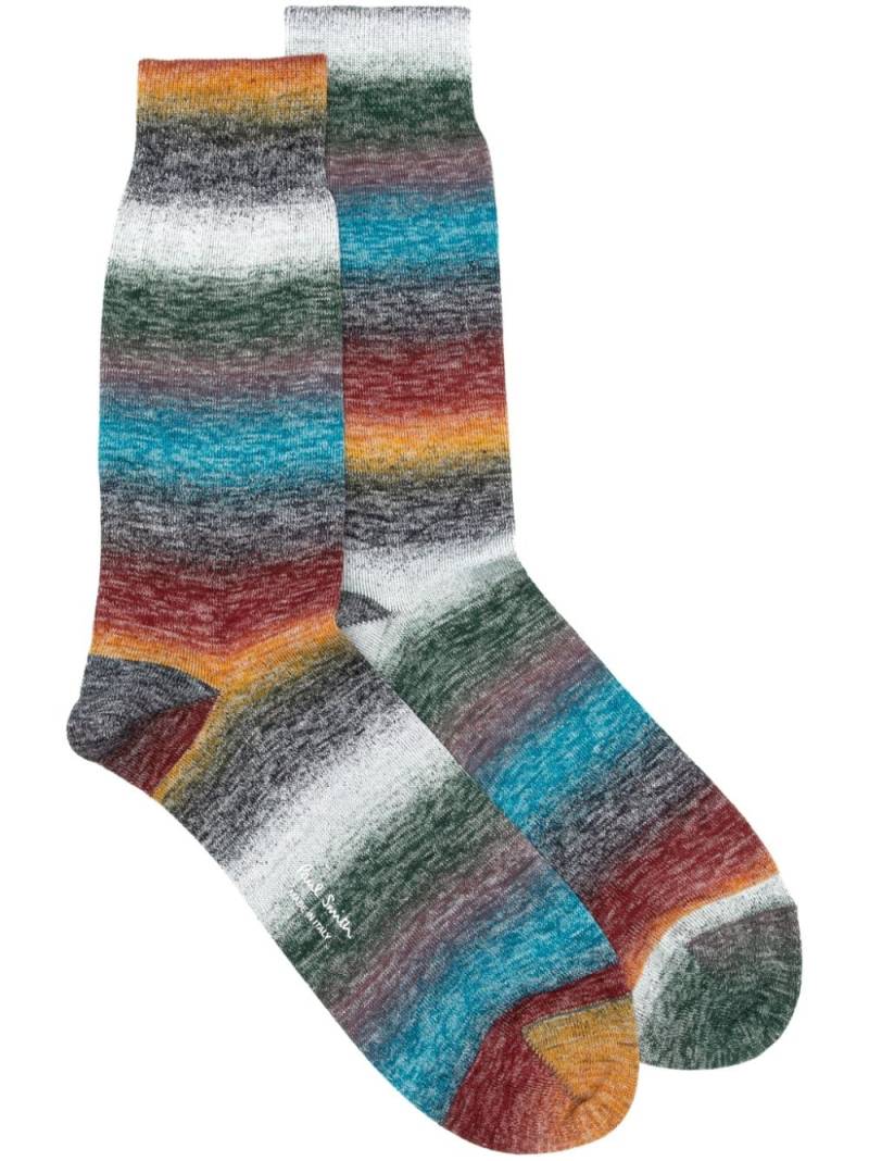 Paul Smith striped ankle socks - Grey von Paul Smith