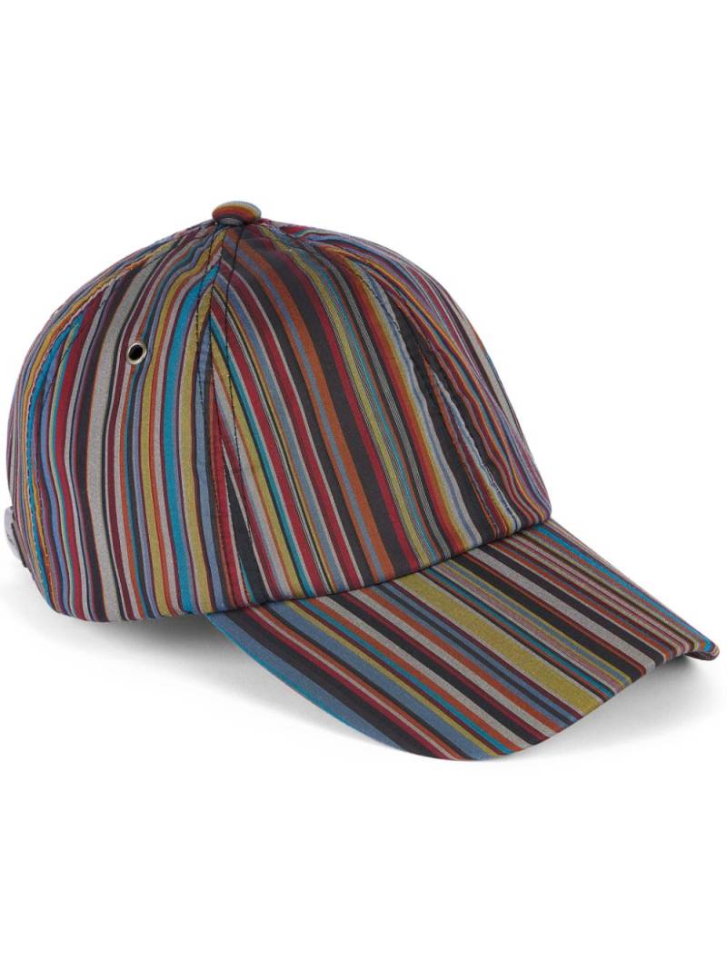 Paul Smith striped baseball cap - Blue von Paul Smith