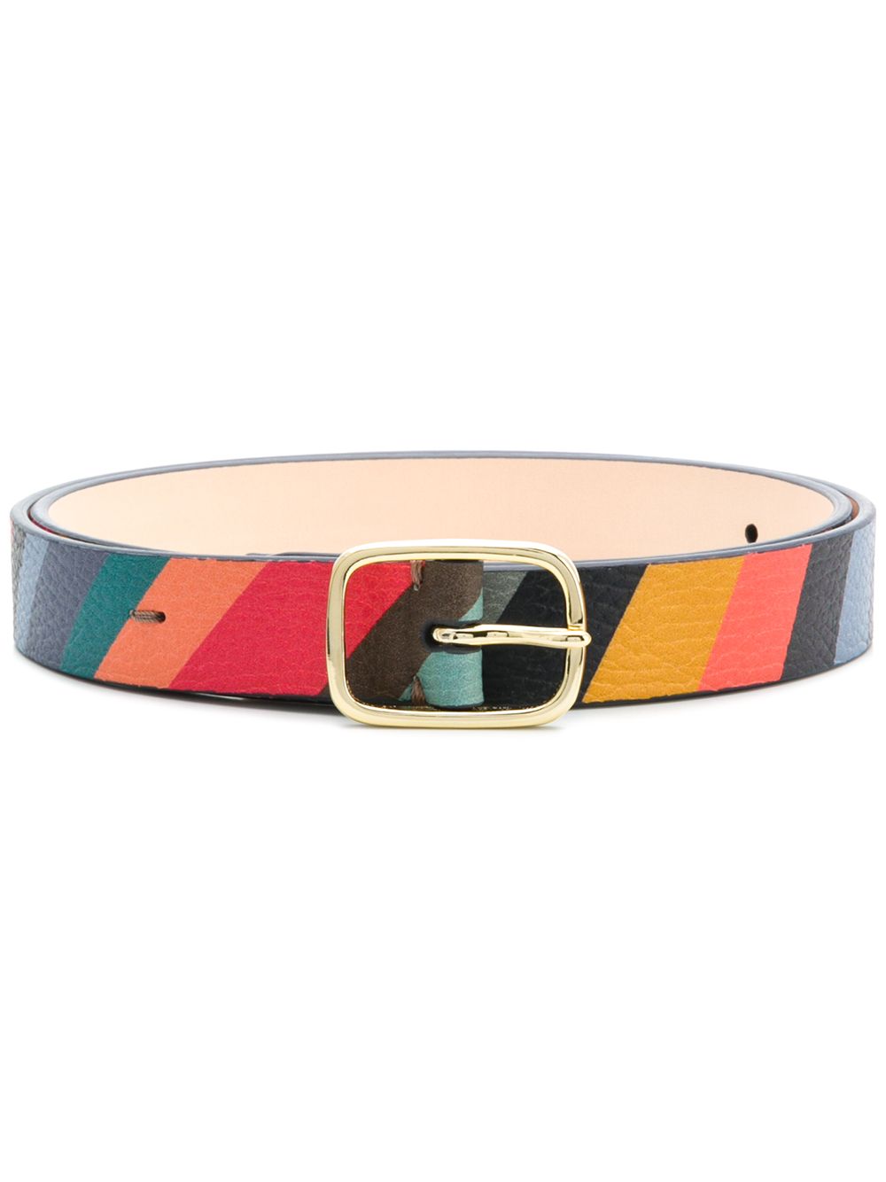 Paul Smith striped buckle belt - Blue von Paul Smith