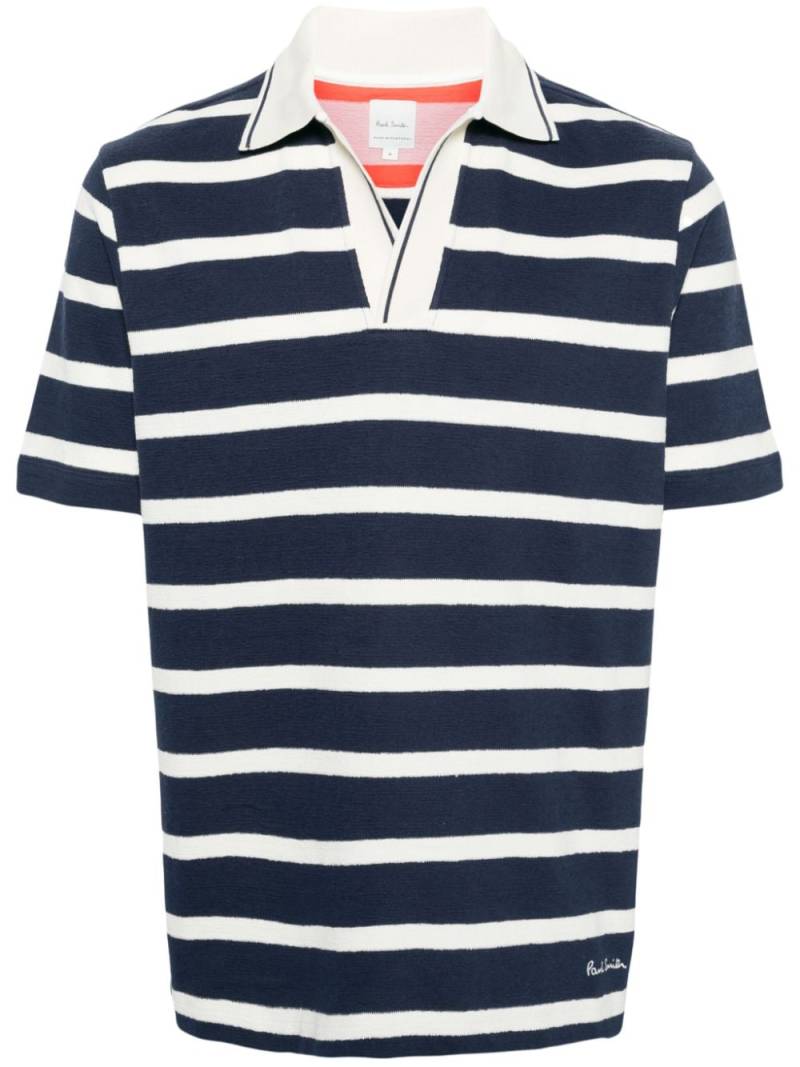 Paul Smith striped cotton polo shirt - Blue von Paul Smith