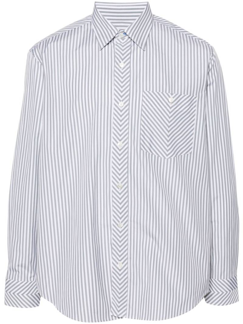 Paul Smith striped cotton shirt - Green von Paul Smith