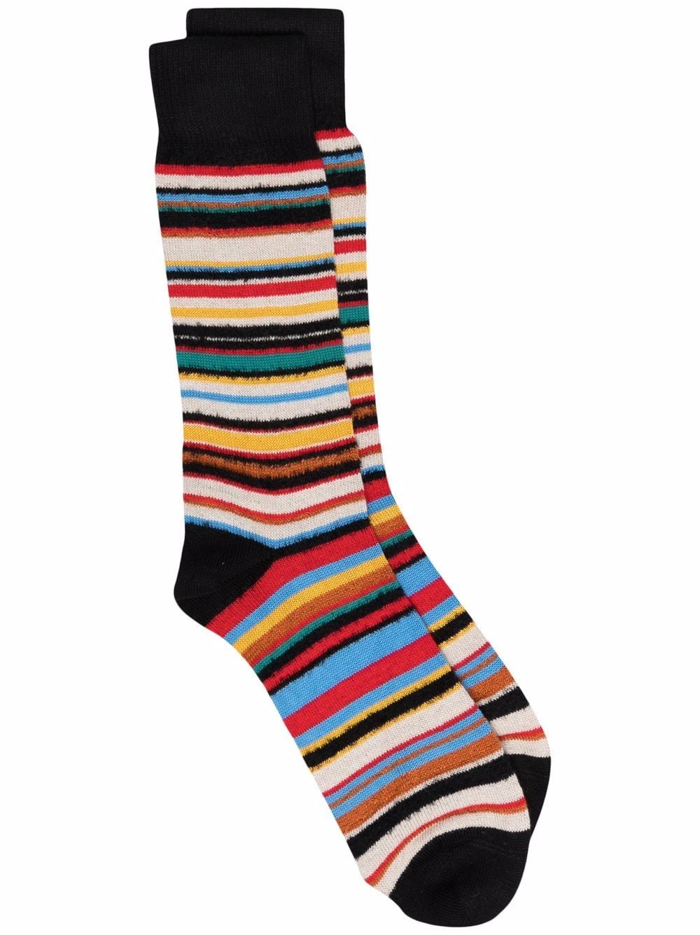 Paul Smith striped knit socks - Black von Paul Smith