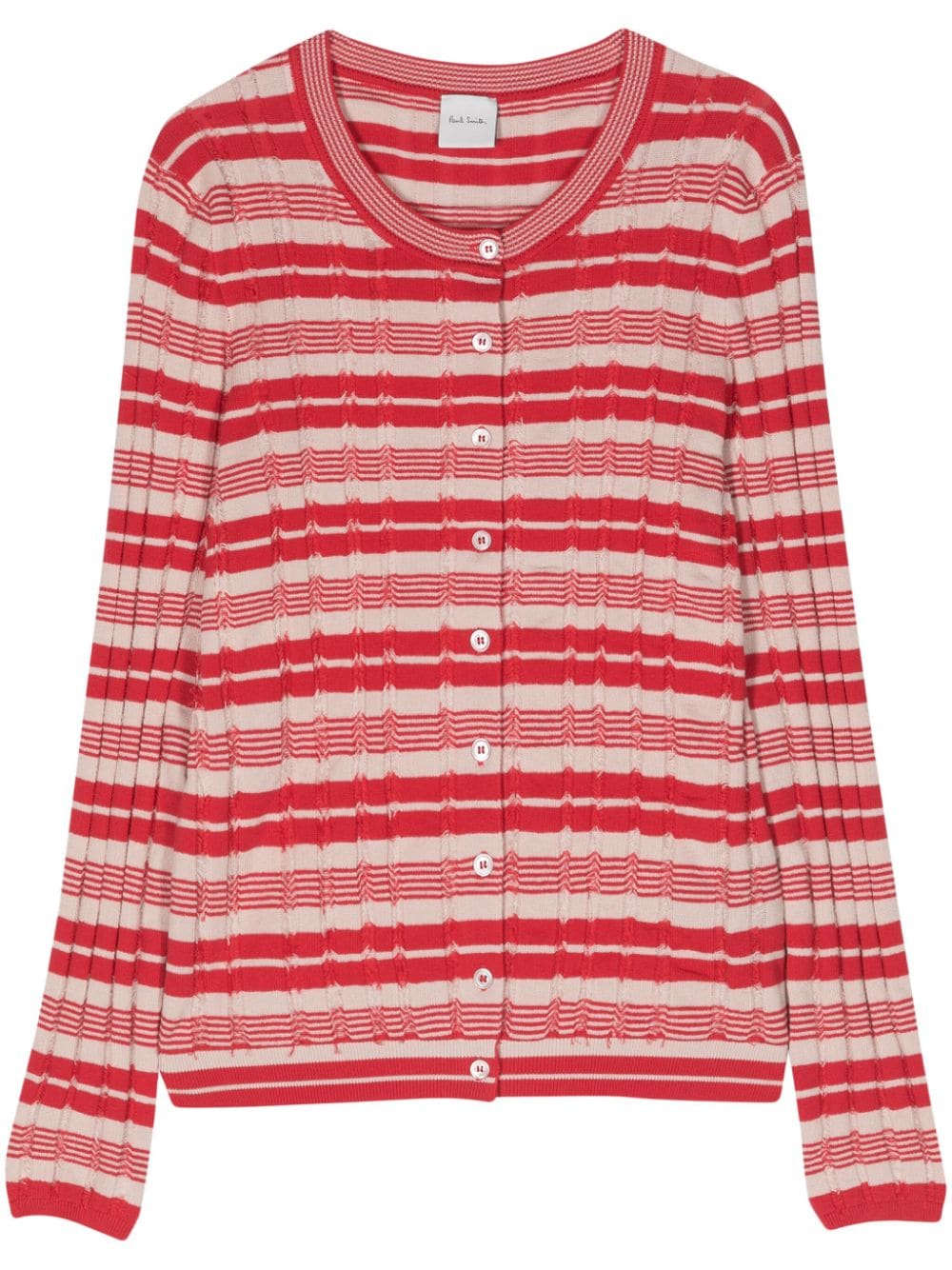 Paul Smith striped organic cotton cardigan - Red von Paul Smith