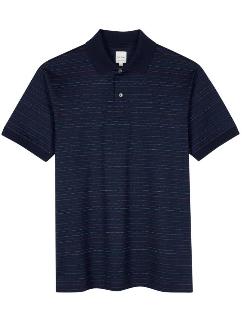 Paul Smith striped polo shirt - Blue von Paul Smith