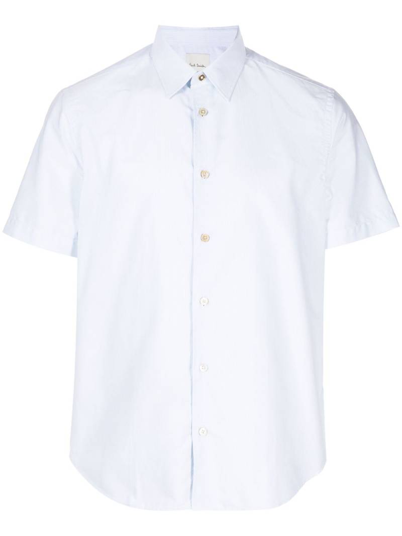 Paul Smith striped short-sleeve cotton shirt - Blue von Paul Smith