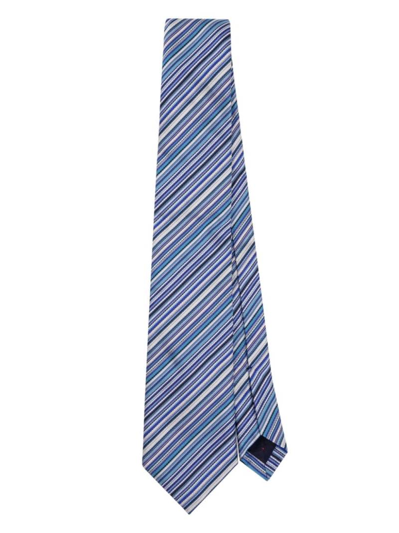 Paul Smith striped silk tie - Blue von Paul Smith